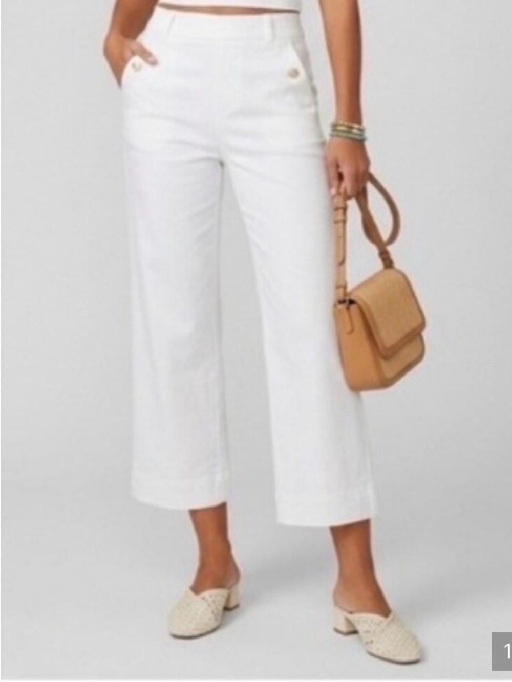 SPANXsupersmooth® Stretch Twill
Cropped Wide Leg Pant - S